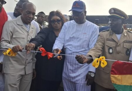 Boké : Le ministre des Sports inaugure le Stade du 1er Mai rénové par UMS groupe Africa lance le tournoi de la 8eme édition du Consortium