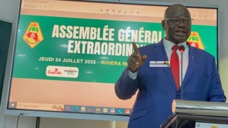 Discours ferme de Bogola Haba : le ministre appelle à la fin des divisions à la FEGUIFOOT Discours ferme de Bogola Haba : le ministre appelle à la fin des divisions à la FEGUIFOOT