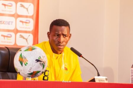 Guinée-Ouganda : ‘’Ça va être un match costaud, il faut être prêt mentalement’’, selon le joueur guinéen Ibrahima Sory Sankhon