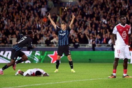 Ligue des Champions : Bruges ne fait aucun cadeau à Monaco