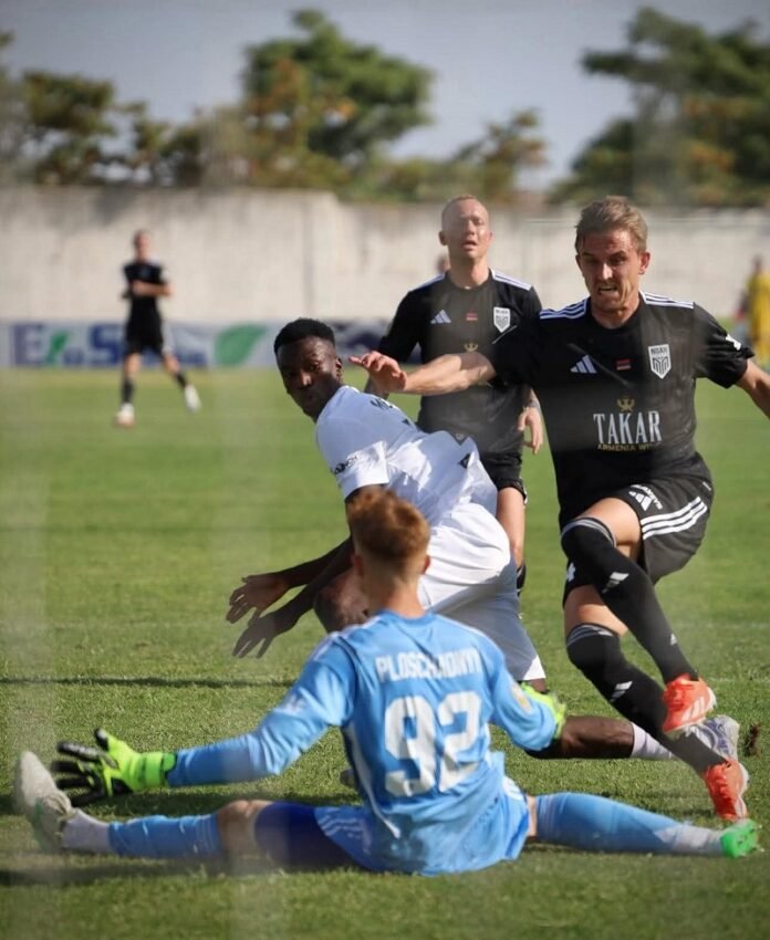 Momo Fanyé Touré inscrit son deuxième but de la saison avec Alashkert face au FC Noah (Arménie )