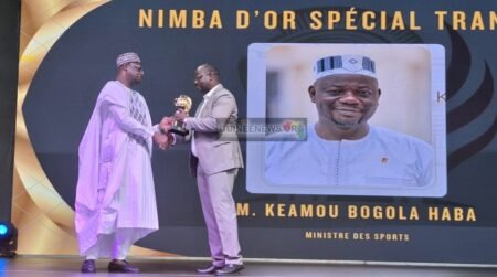 Nimba d’or spécial transition: Sehrou Guirassy, Mariana Esteves et le Président Doumbouya remportent les grands trophées. Nimba d’or spécial transition: Sehrou Guirassy, Mariana Esteves et le Président Doumbouya remportent les grands trophées.
